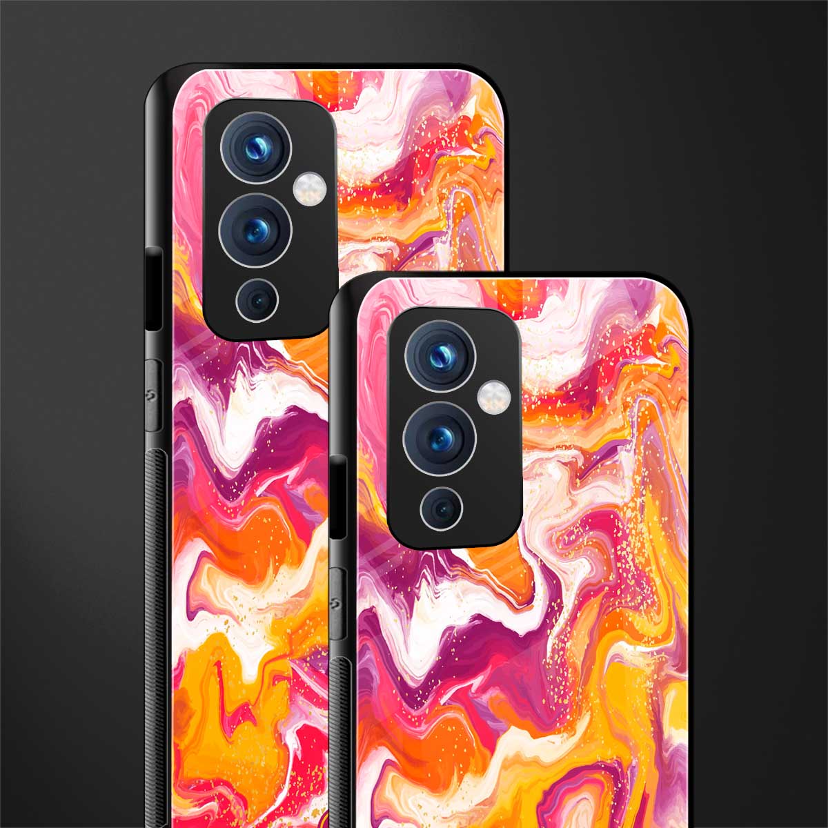 aureolin grape jam back phone cover | glass case for oneplus 9