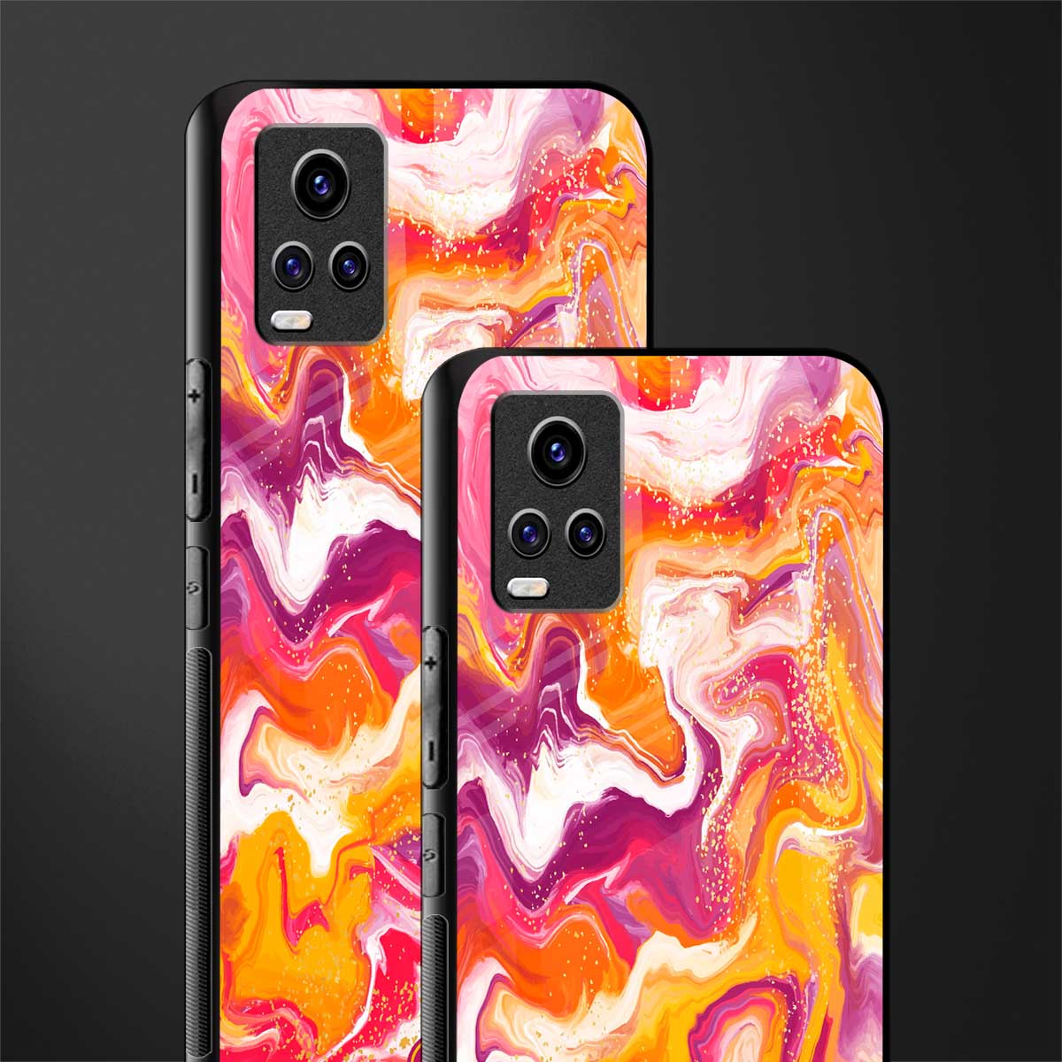 aureolin grape jam back phone cover | glass case for vivo v21e 4g