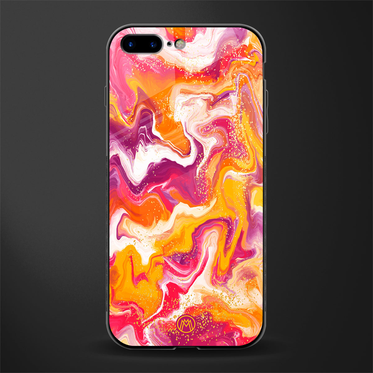 aureolin grape jam glass case for iphone 8 plus image