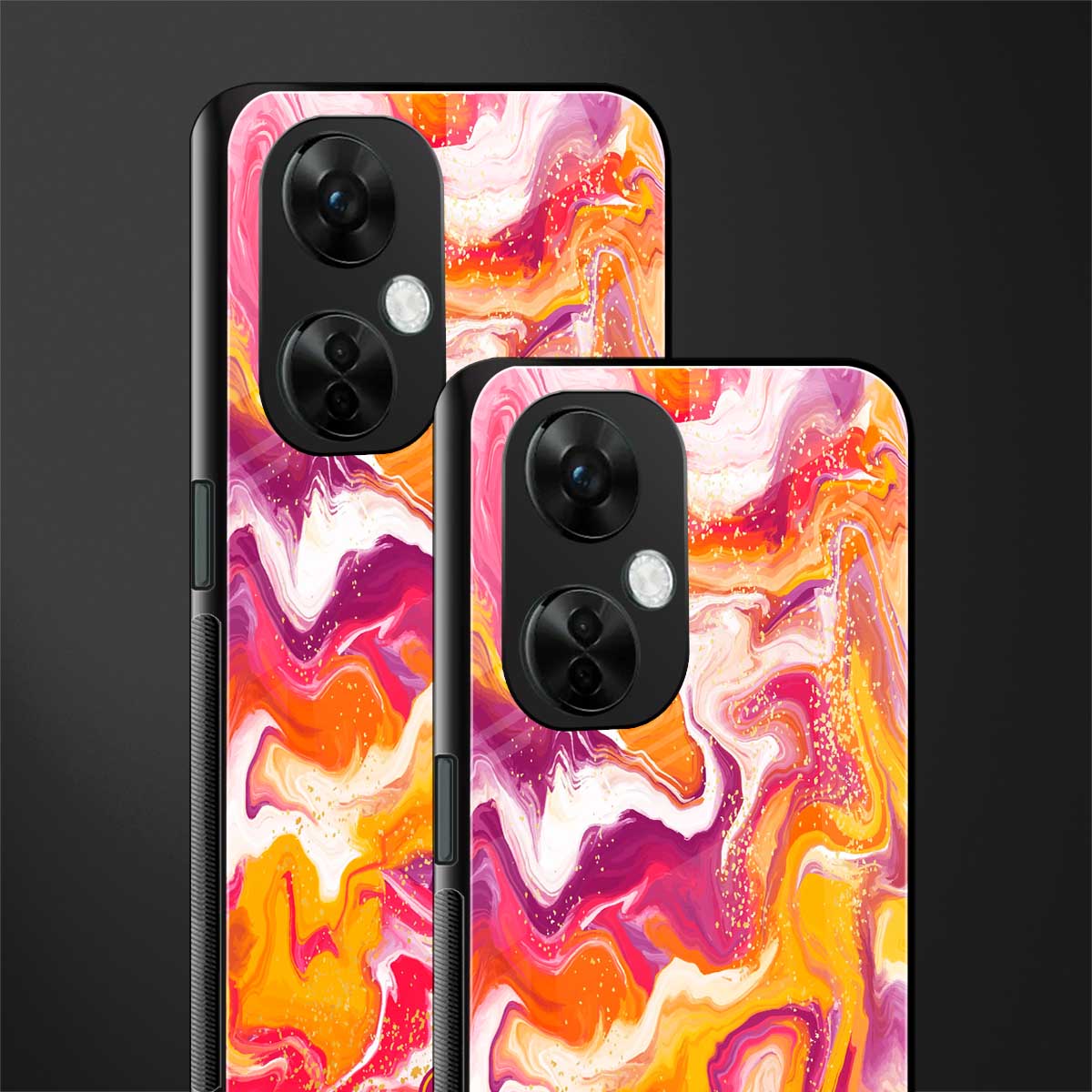 aureolin grape jam back phone cover | glass case for oneplus nord ce 3 lite