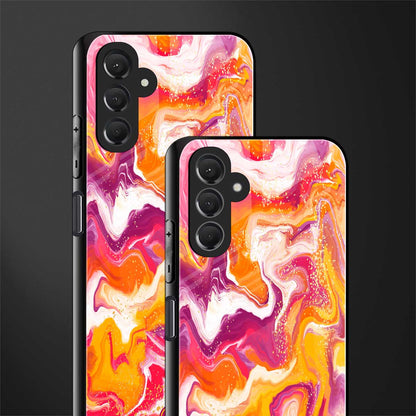 aureolin grape jam back phone cover | glass case for samsun galaxy a24 4g