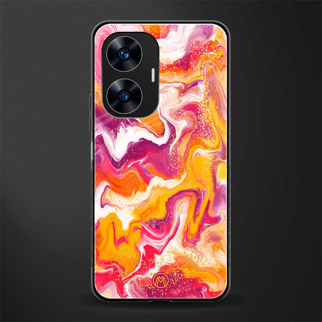 aureolin grape jam back phone cover | glass case for realme c55