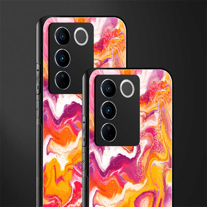 aureolin grape jam back phone cover | glass case for vivo v27 pro 5g