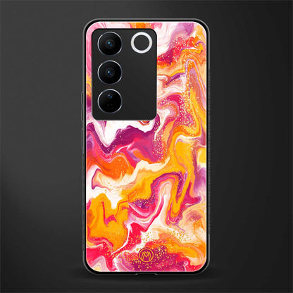 aureolin grape jam back phone cover | glass case for vivo v27 pro 5g
