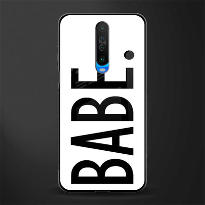 babe glass case for poco x2 image