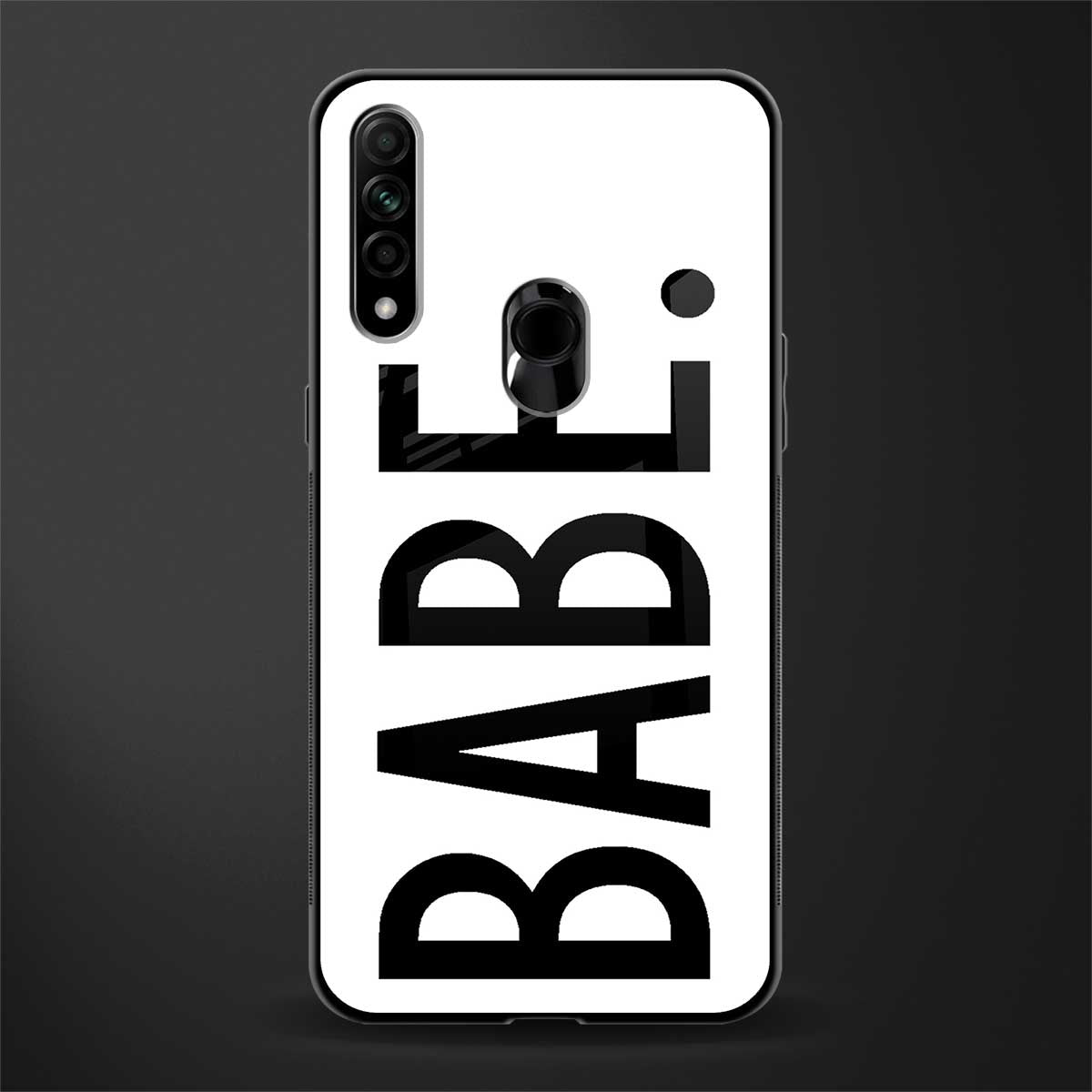 babe glass case for oppo a31 image