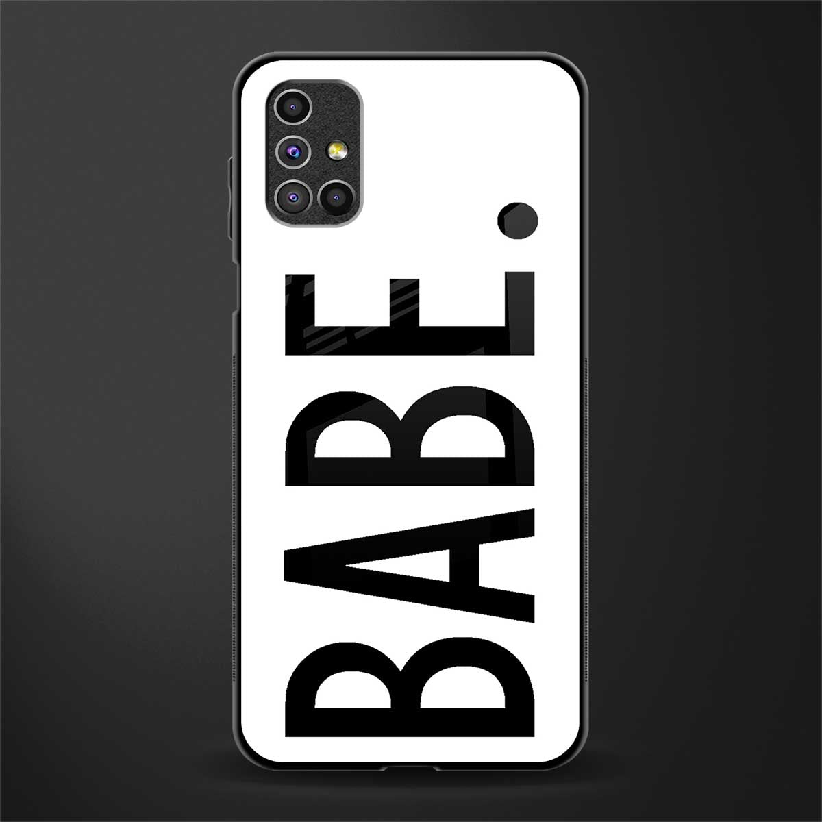babe glass case for samsung galaxy m31s image