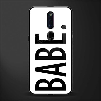 babe glass case for oppo f11 pro image