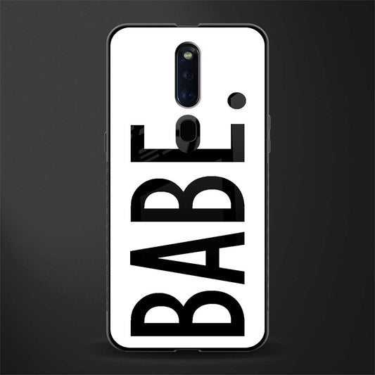 babe glass case for oppo f11 pro image