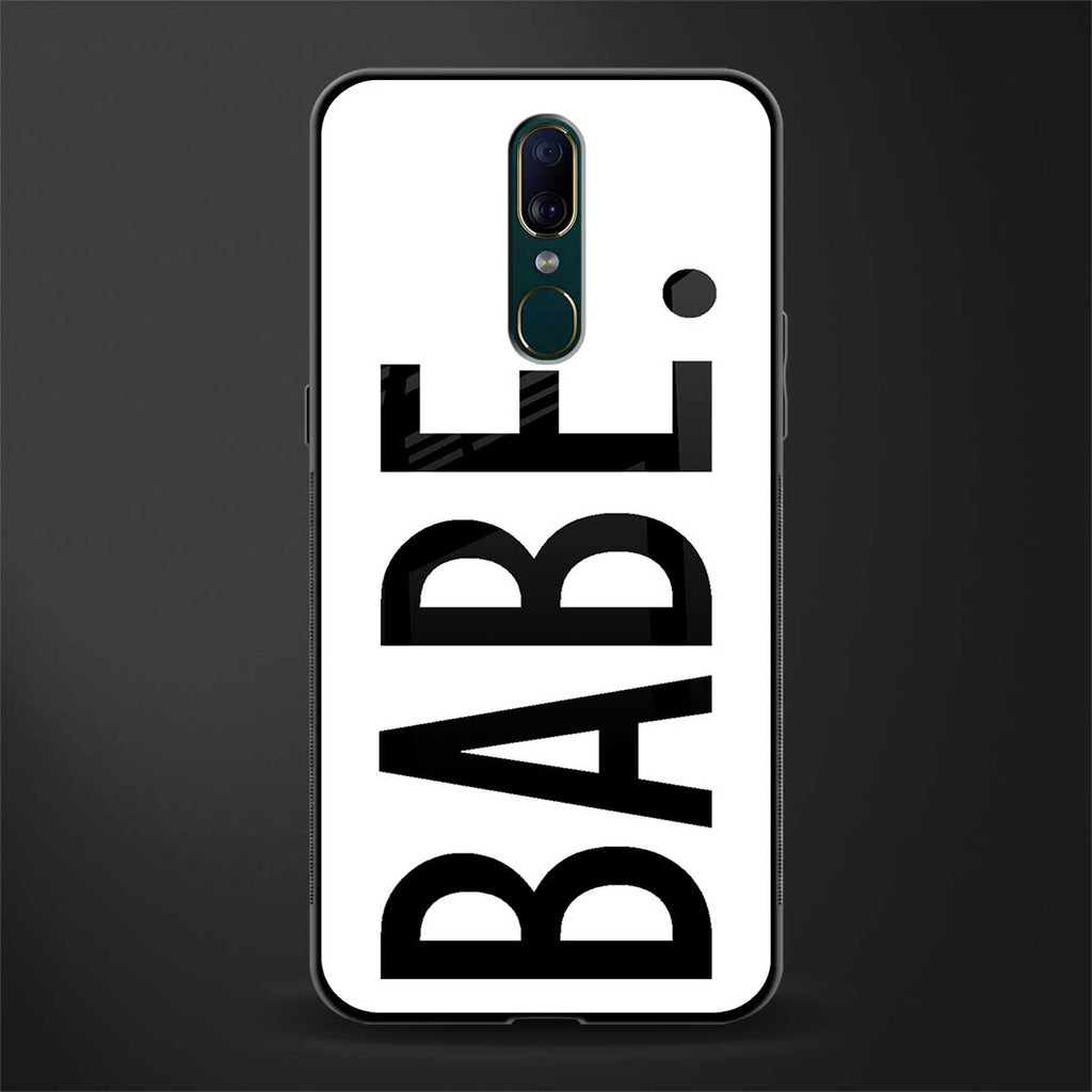 babe glass case for oppo a9 image