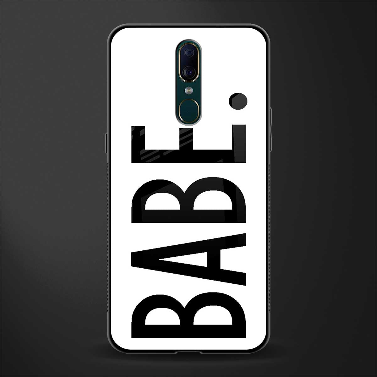 babe glass case for oppo a9 image
