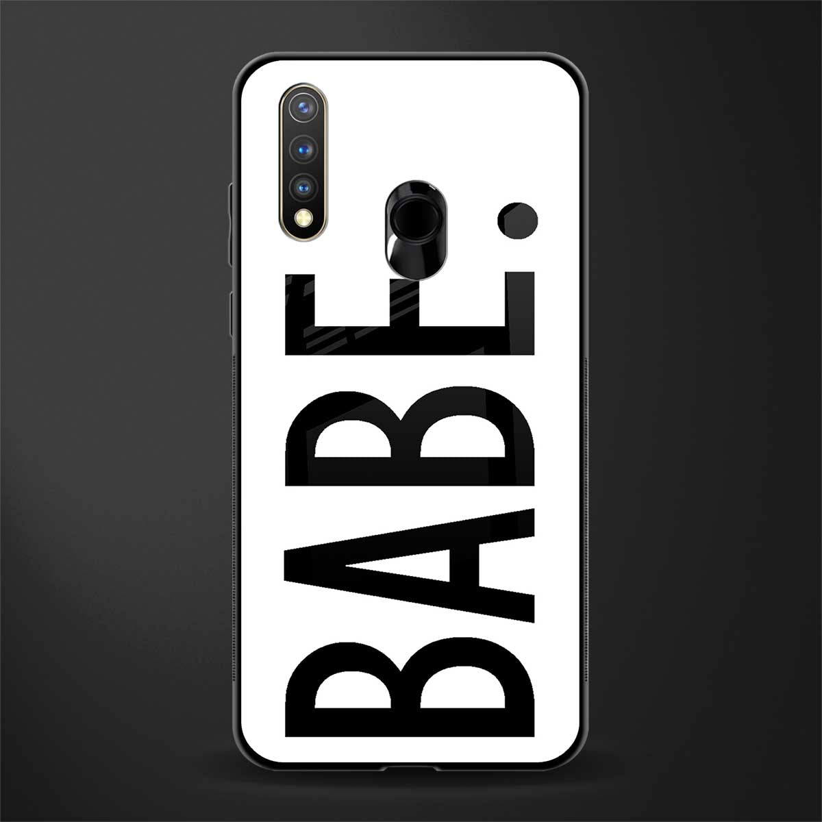 babe glass case for vivo u20 image