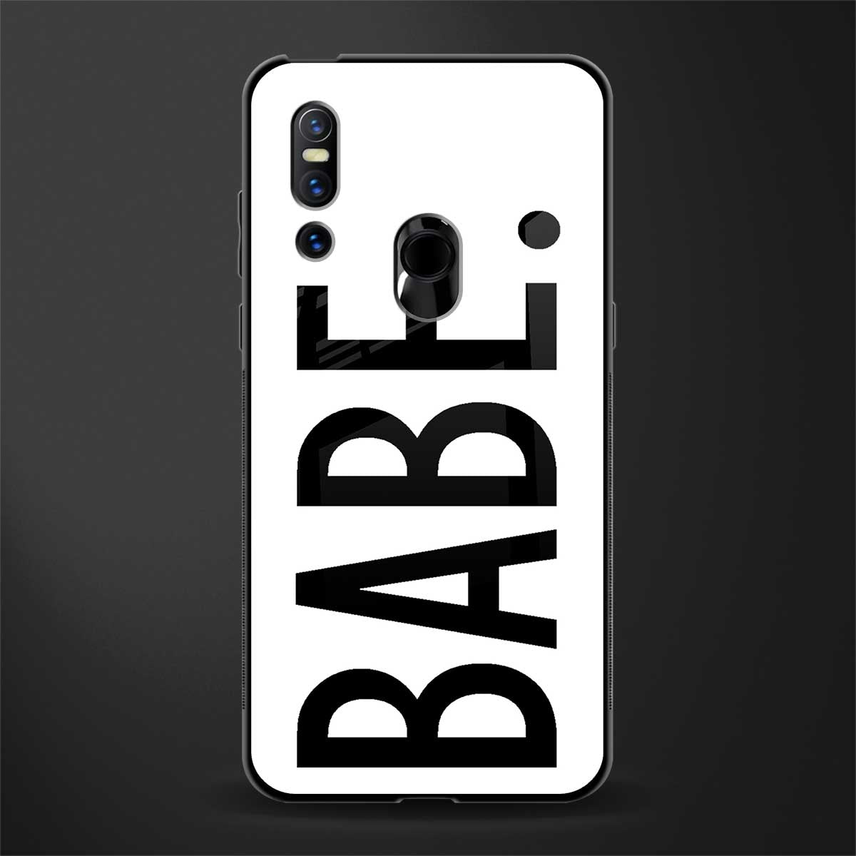 babe glass case for vivo v15 image