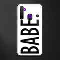 babe glass case for realme 5 image