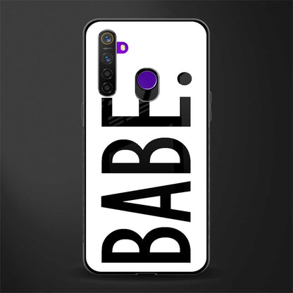babe glass case for realme 5 image