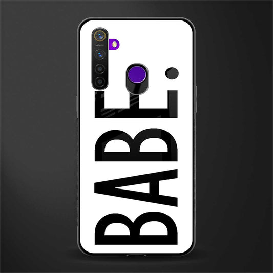 babe glass case for realme 5 image