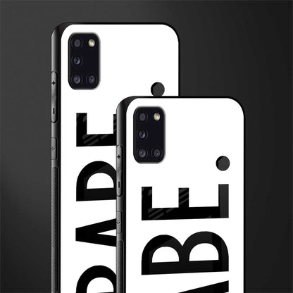 babe glass case for samsung galaxy a31 image-2