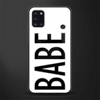babe glass case for samsung galaxy a31 image