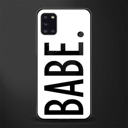 babe glass case for samsung galaxy a31 image