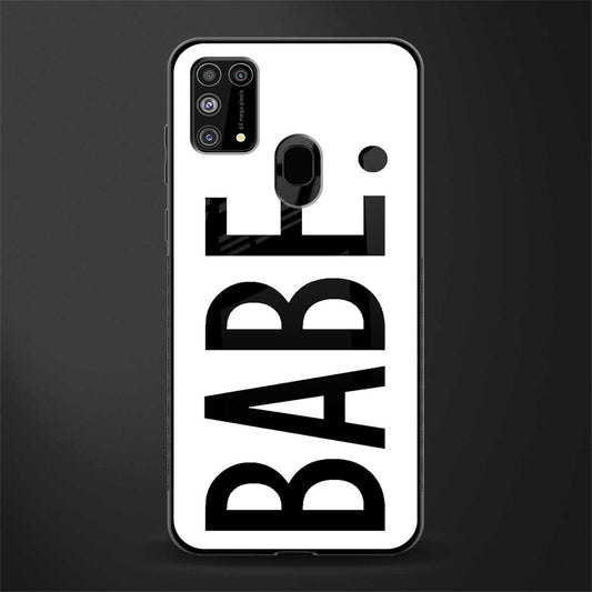 babe glass case for samsung galaxy m31 image