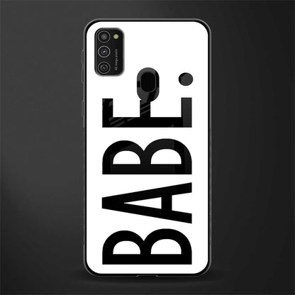 babe glass case for samsung galaxy m21 image