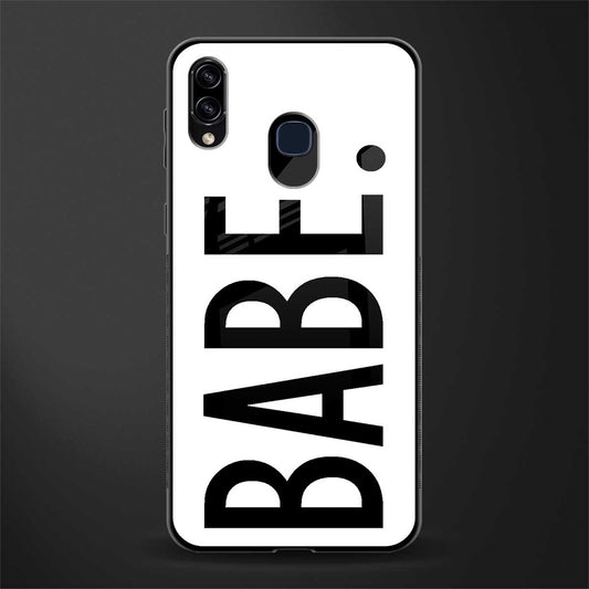 babe glass case for samsung galaxy a20 image