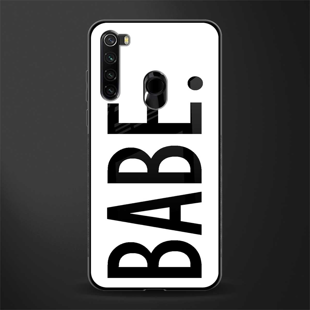babe glass case for redmi note 8 image