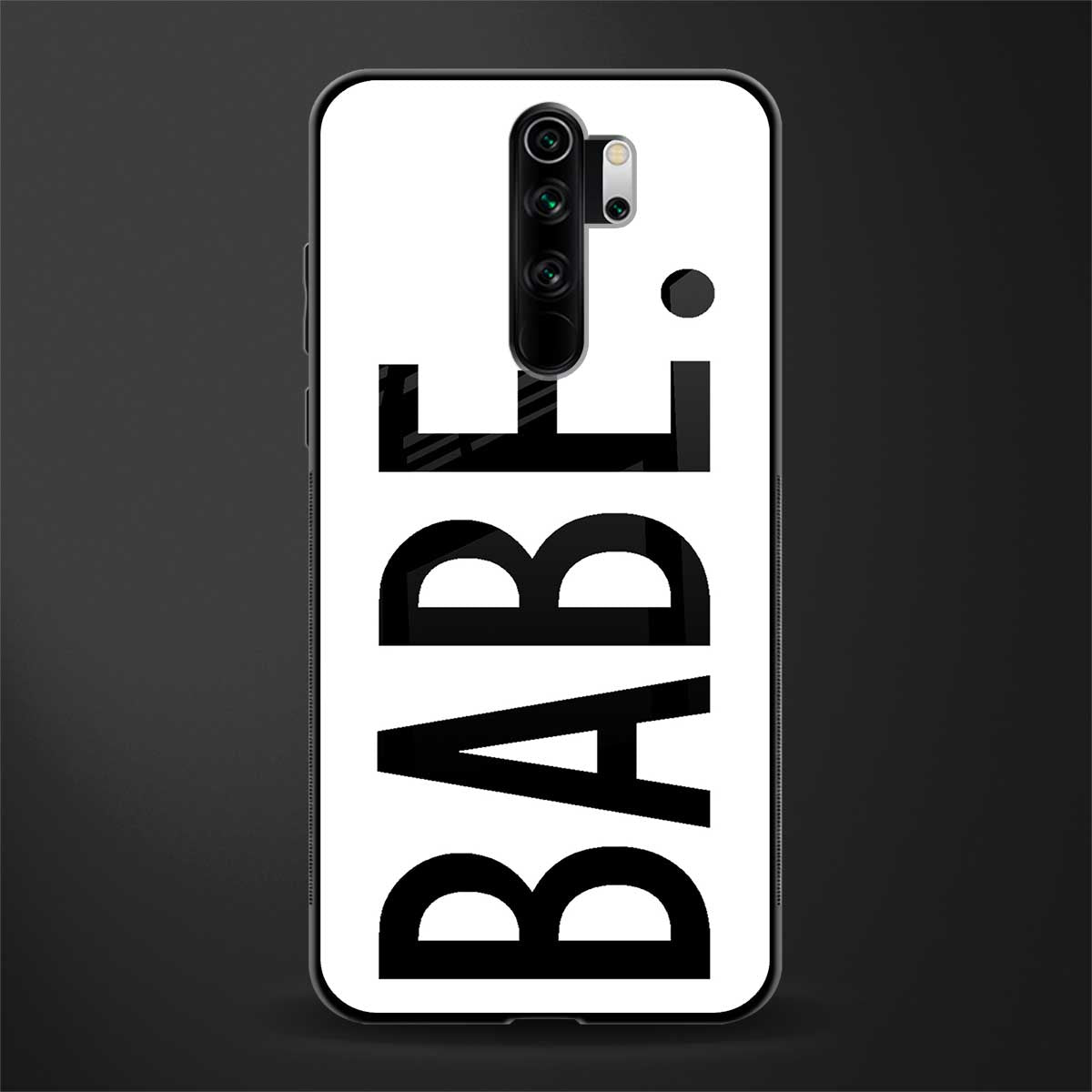 babe glass case for redmi note 8 pro image