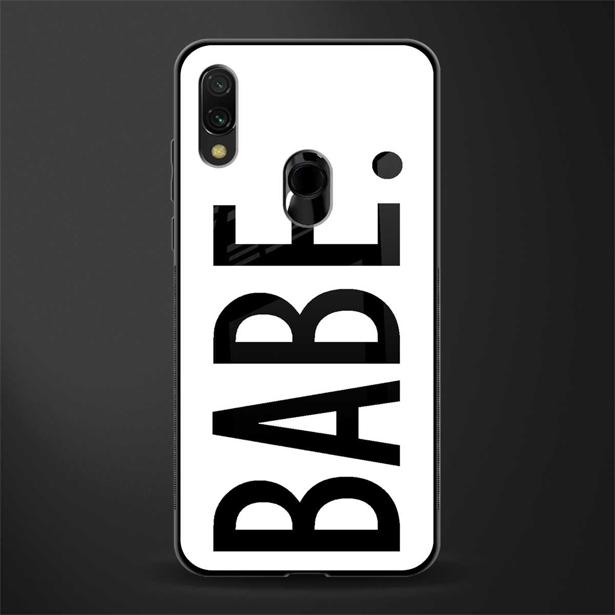 babe glass case for redmi note 7 image