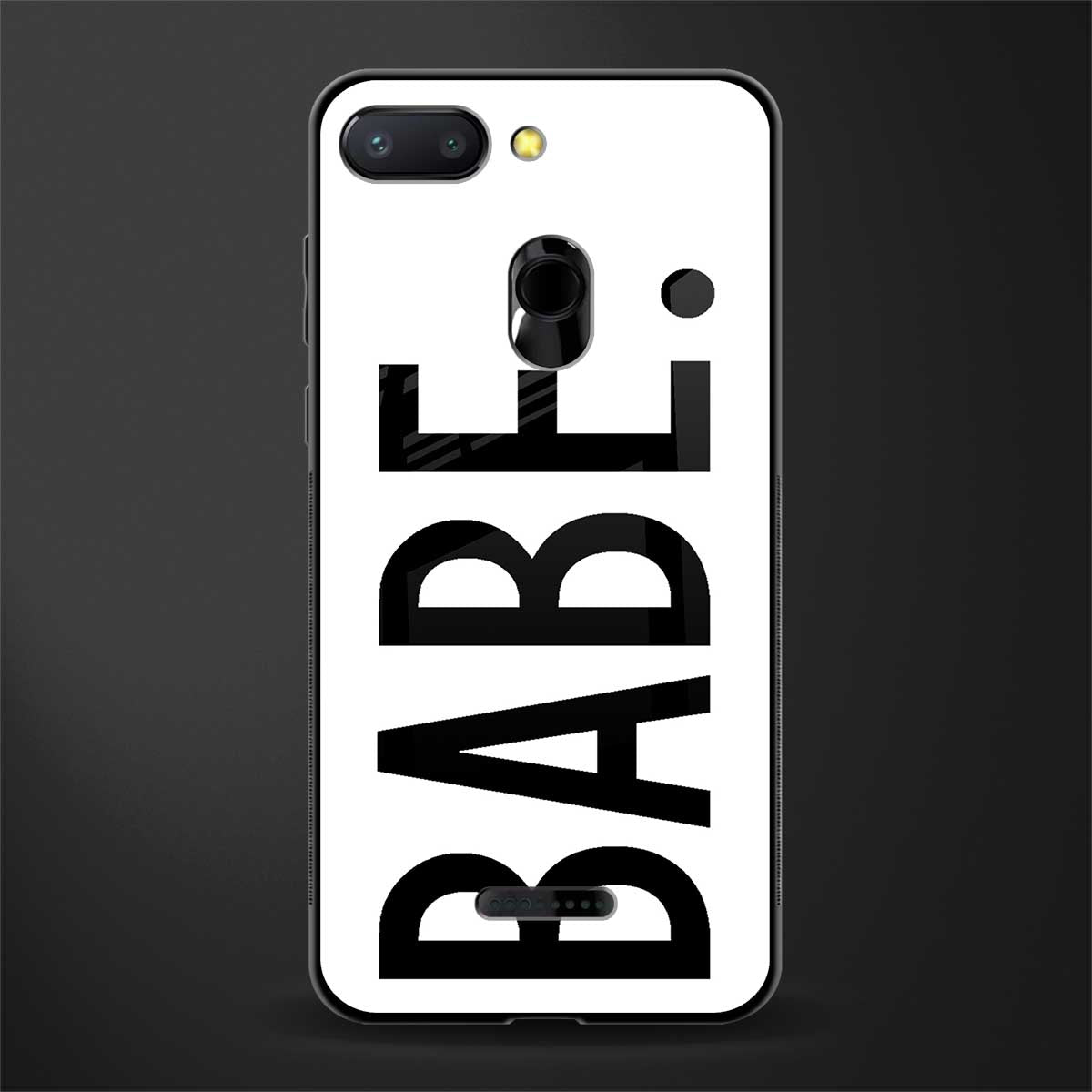 babe glass case for redmi 6 image