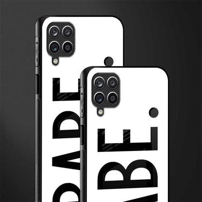 babe back phone cover | glass case for samsung galaxy a22 4g