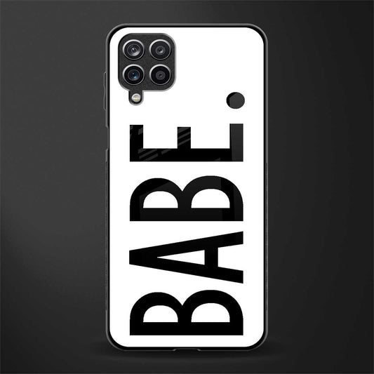 babe back phone cover | glass case for samsung galaxy a22 4g