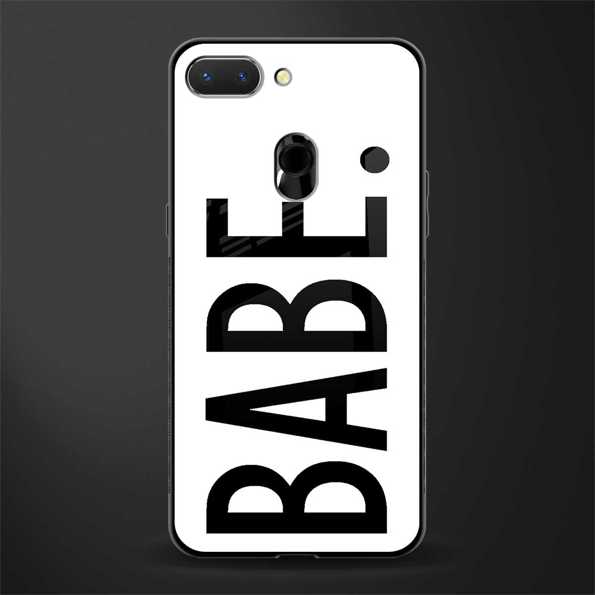 babe glass case for oppo a5 image