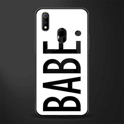 babe glass case for realme 3i image