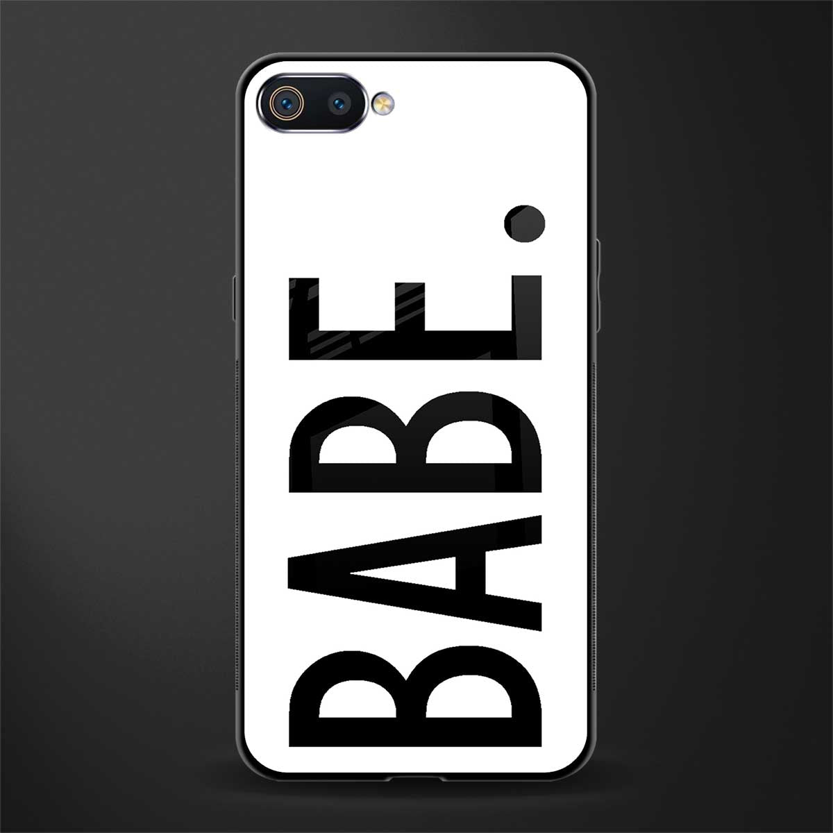 babe glass case for realme c2 image