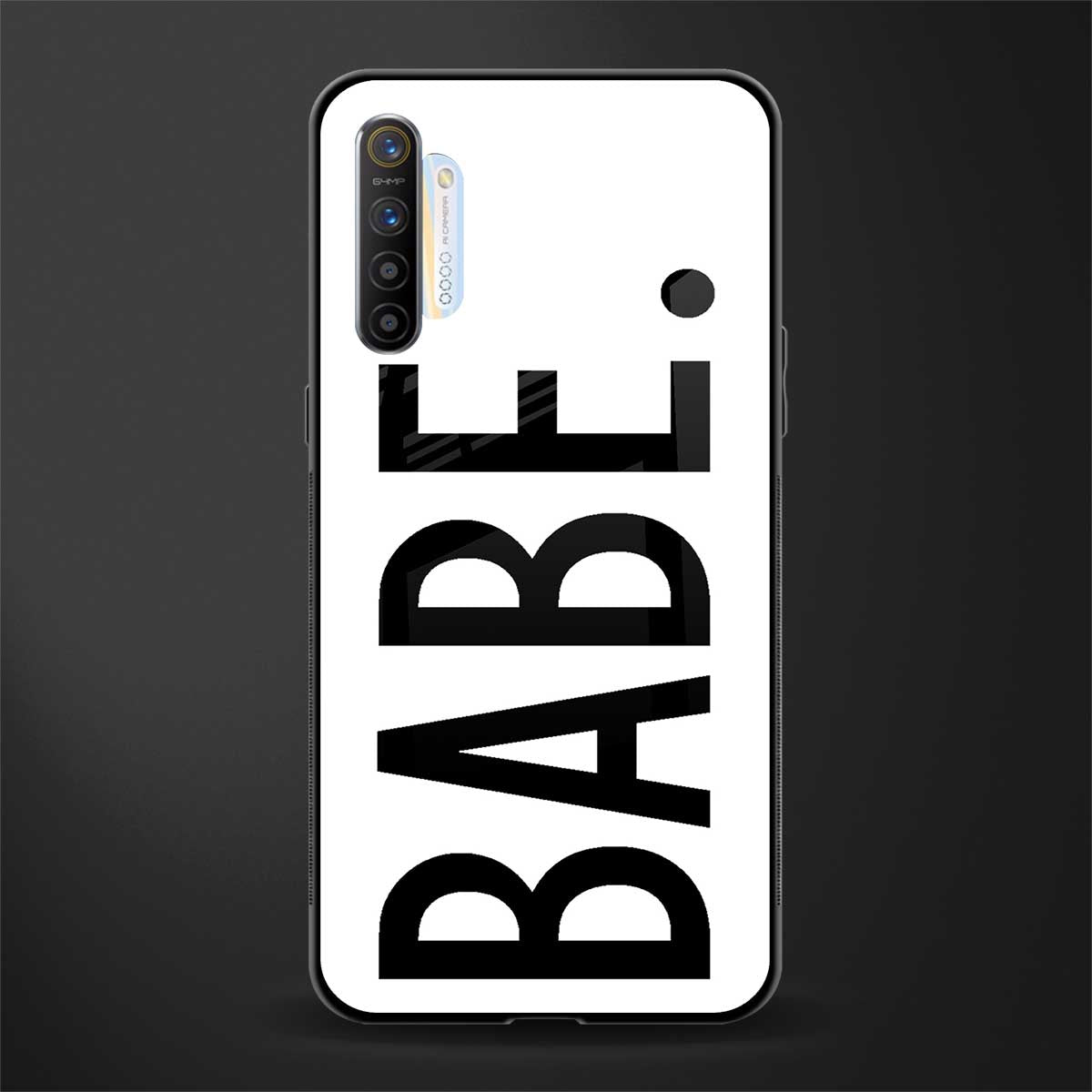 babe glass case for realme xt image