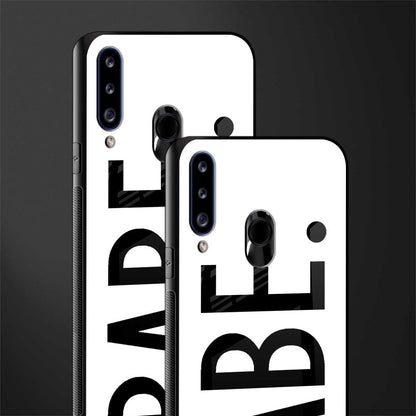 babe glass case for samsung galaxy a20s image-2