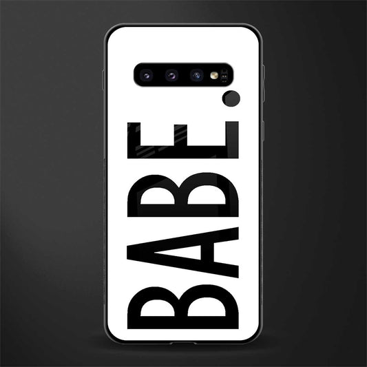 babe glass case for samsung galaxy s10 image