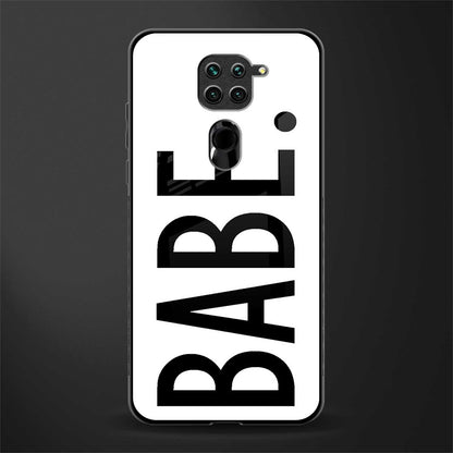 babe glass case for redmi note 9 image