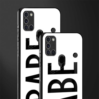 babe glass case for samsung galaxy a21s image-2