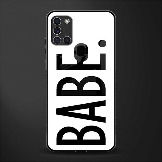 babe glass case for samsung galaxy a21s image