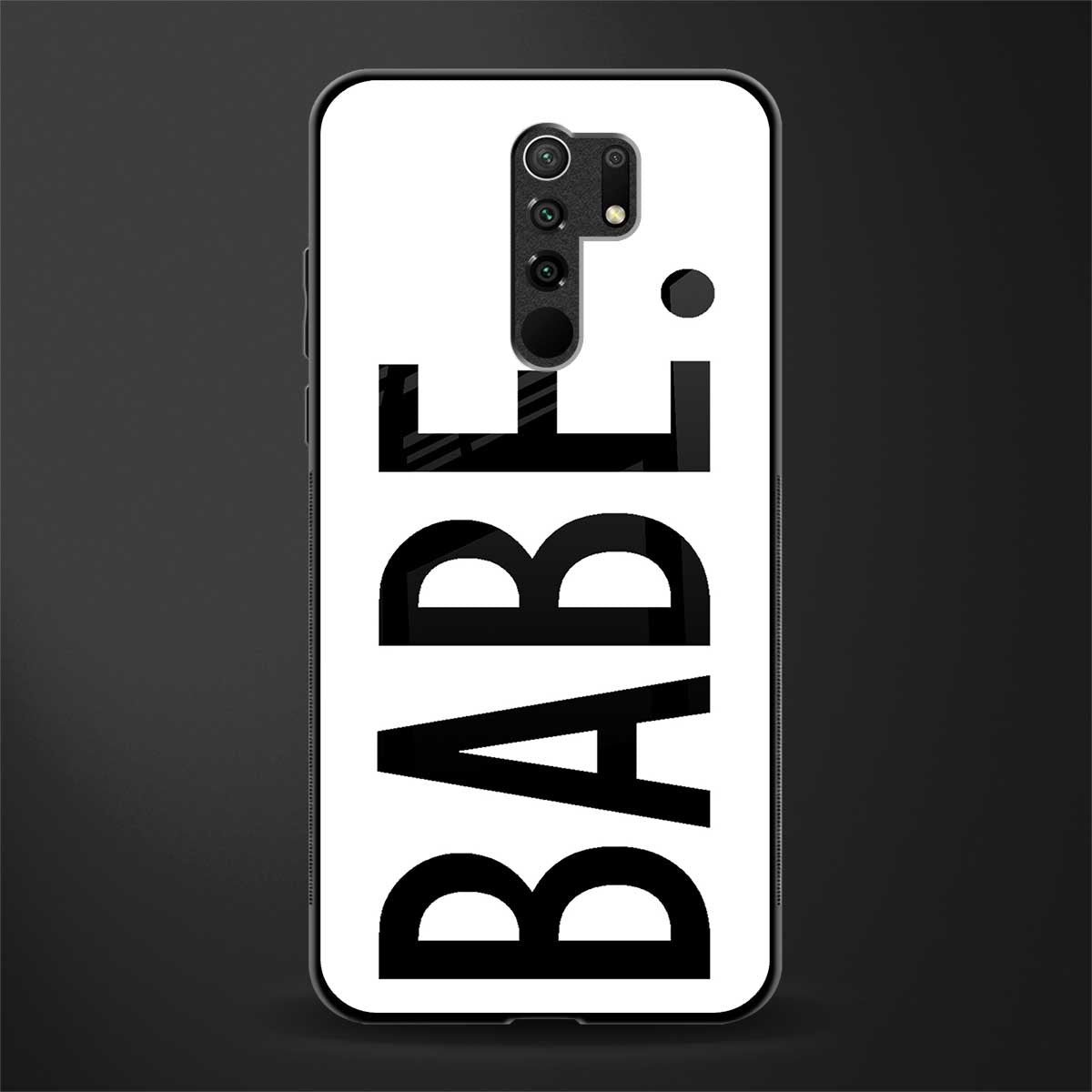 babe glass case for poco m2 image