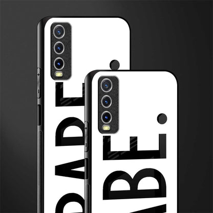 babe glass case for vivo y12s image-2