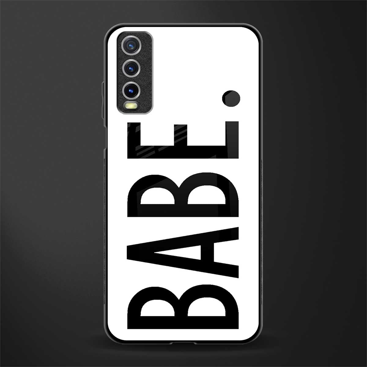 babe glass case for vivo y20 image
