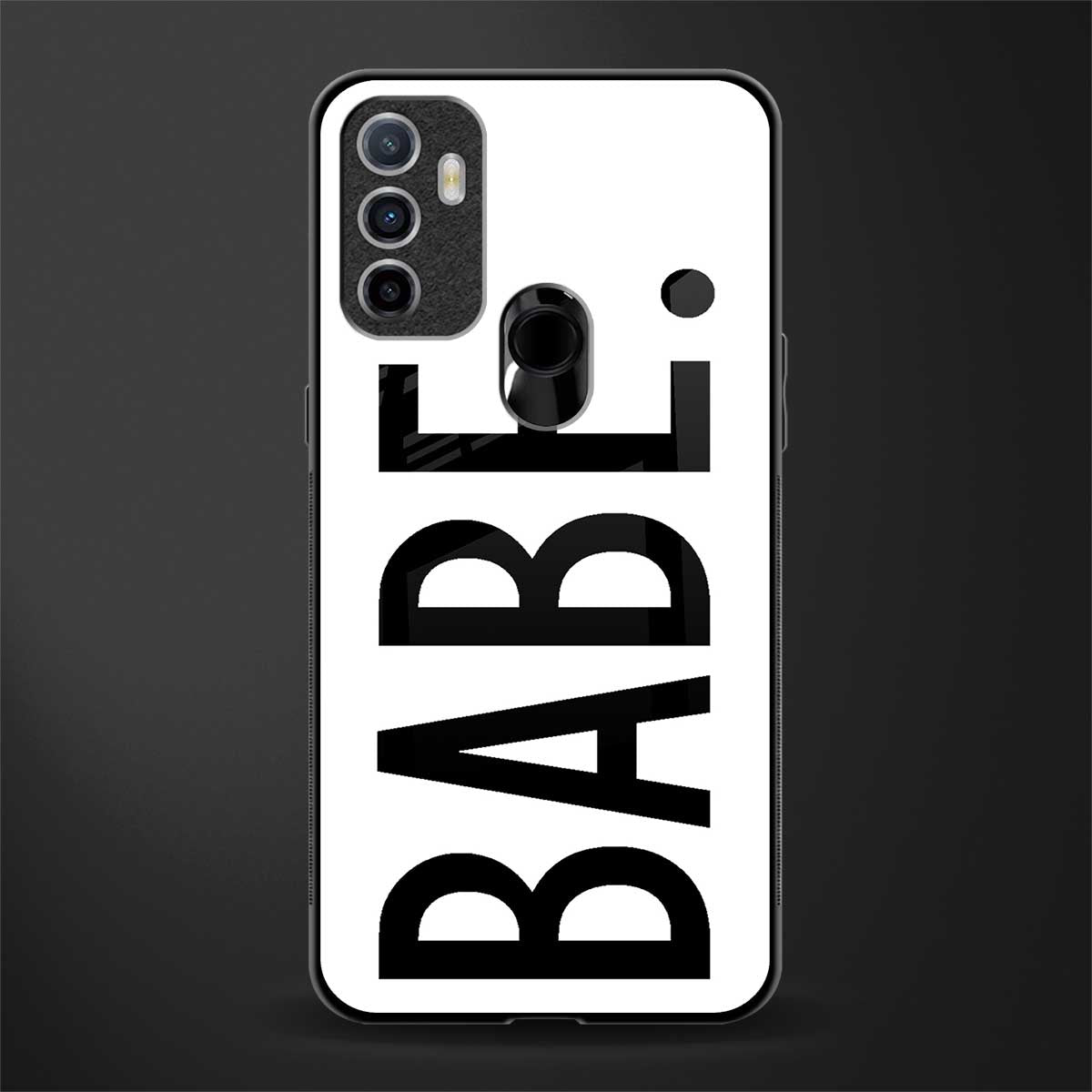 babe glass case for oppo a53 image