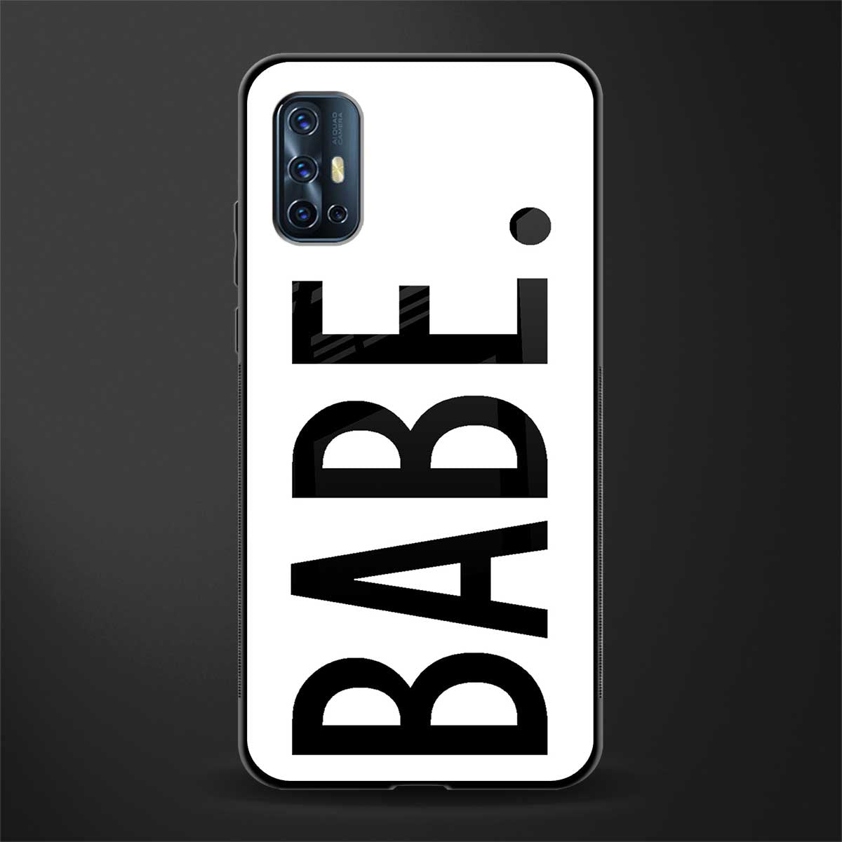 babe glass case for vivo v17 image