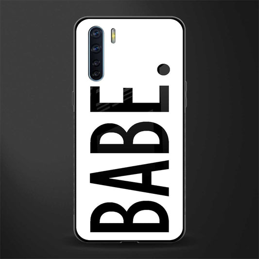 babe glass case for oppo f15 image