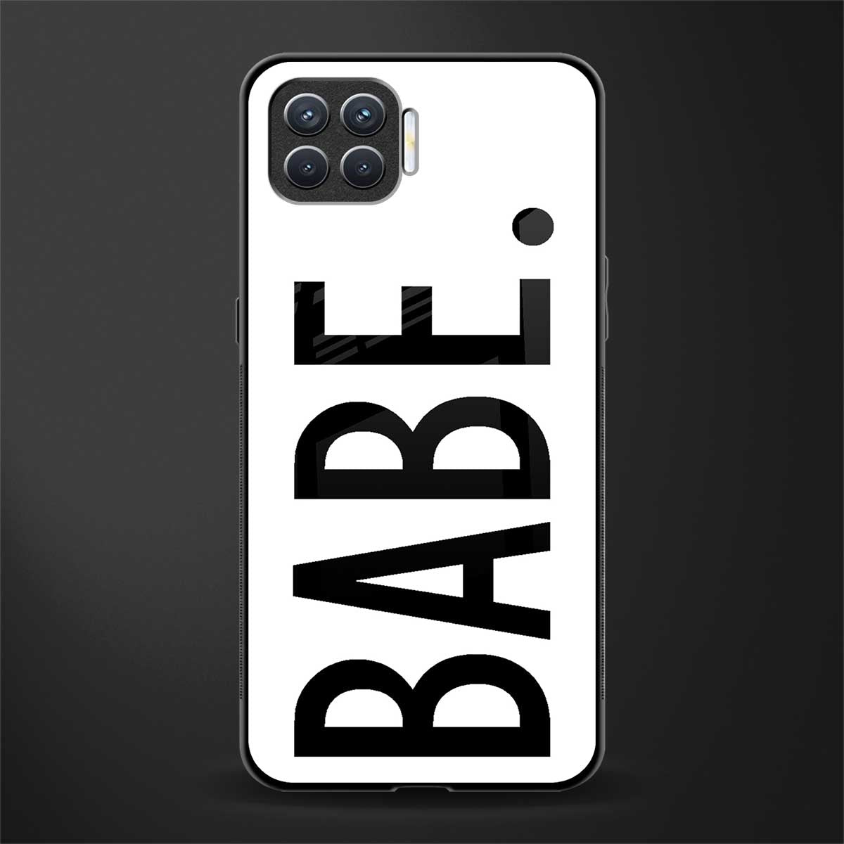 babe glass case for oppo f17 image
