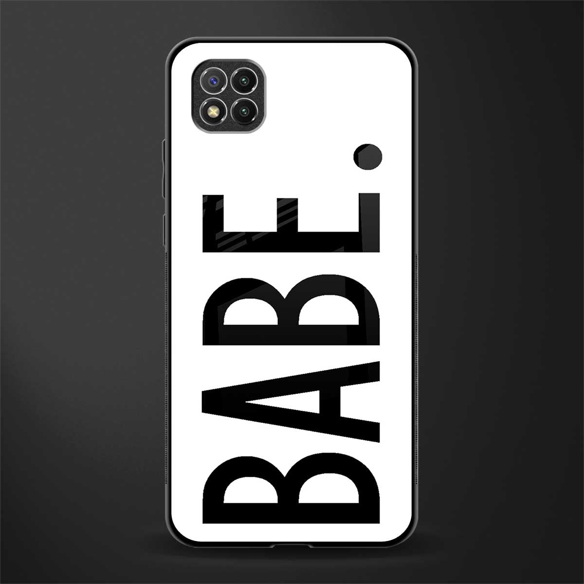 babe glass case for poco c3 image