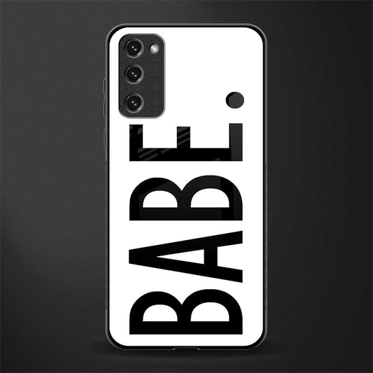 babe glass case for samsung galaxy s20 fe image